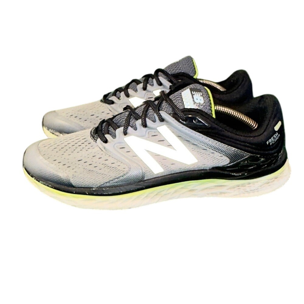 New Balance Fresh Foam 1080v8 Mens Running Shoe Grey Black Neon M1080by8 Size 10 - Picture 3 of 6
